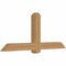 Ekena Millwork Eugene Smooth Timber Gable Bracket, Western Red Cedar, 72"W x 30"H x 5 1/2"D x 5 1/2"F, 10/12 Pitch GBW072X30X0606EUG00SWR - alternate 4